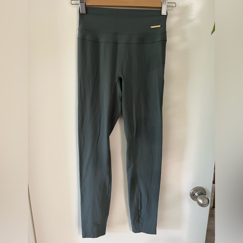 Gymshark x Whitney Simmons sage green high waisted leggings